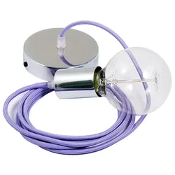 Cables Suspension Luminaire Rm07 2 M Diy Lilac / Chrome Plated One Size