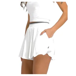 Velocity Pleated Lined Shorts Bright White XS
