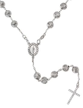 Collana Rosario Oro Bianco GL102238