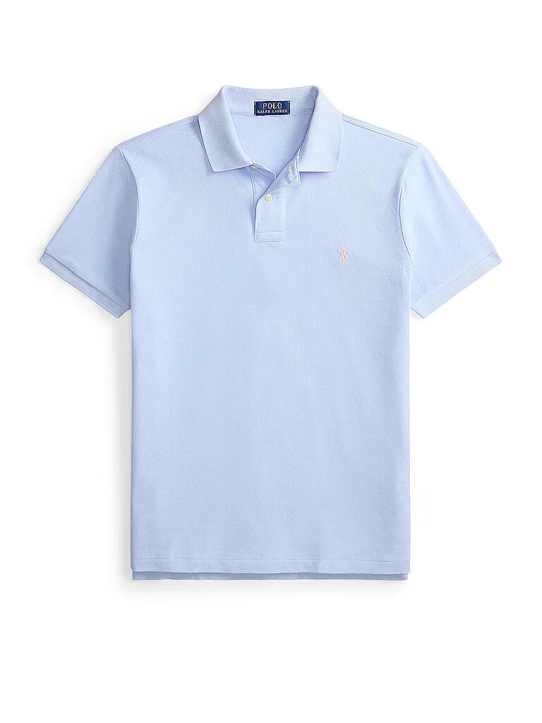Poloshirt Custom Slim Fit azul claro S - Ralph Lauren - FashionsVida