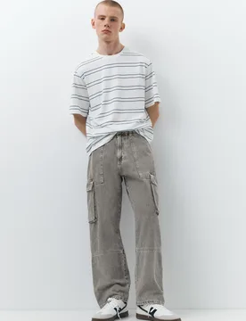 Baggy Cargo Jeans (Size: ) - Pull&bear - FashionsVida