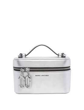 Borsa da trucco con scena argentata