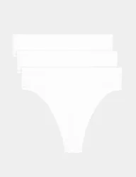 Pk Flexifit™ Modal High Waisted Thongs White female