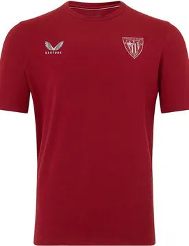 Athletic club de bilbao 25/26 travel camiseta de fútbol oficiales Rojo (M) - Castore - FashionsVida