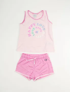 COMPLETINO SMANICATA + SHORTS RAGAZZA XL - Champion - FashionsVida