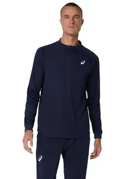 Match Half Zip Long Sleeve T-shirt Midnight M - Asics - FashionsVida