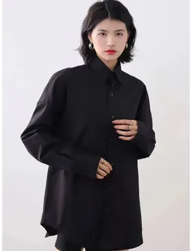 Retro Rose Embroidered Shirt Jacket Women's Loose Lapel Button Cardigan Fashion Casual Long Sleeve Top - Aliexpress - FashionsVida