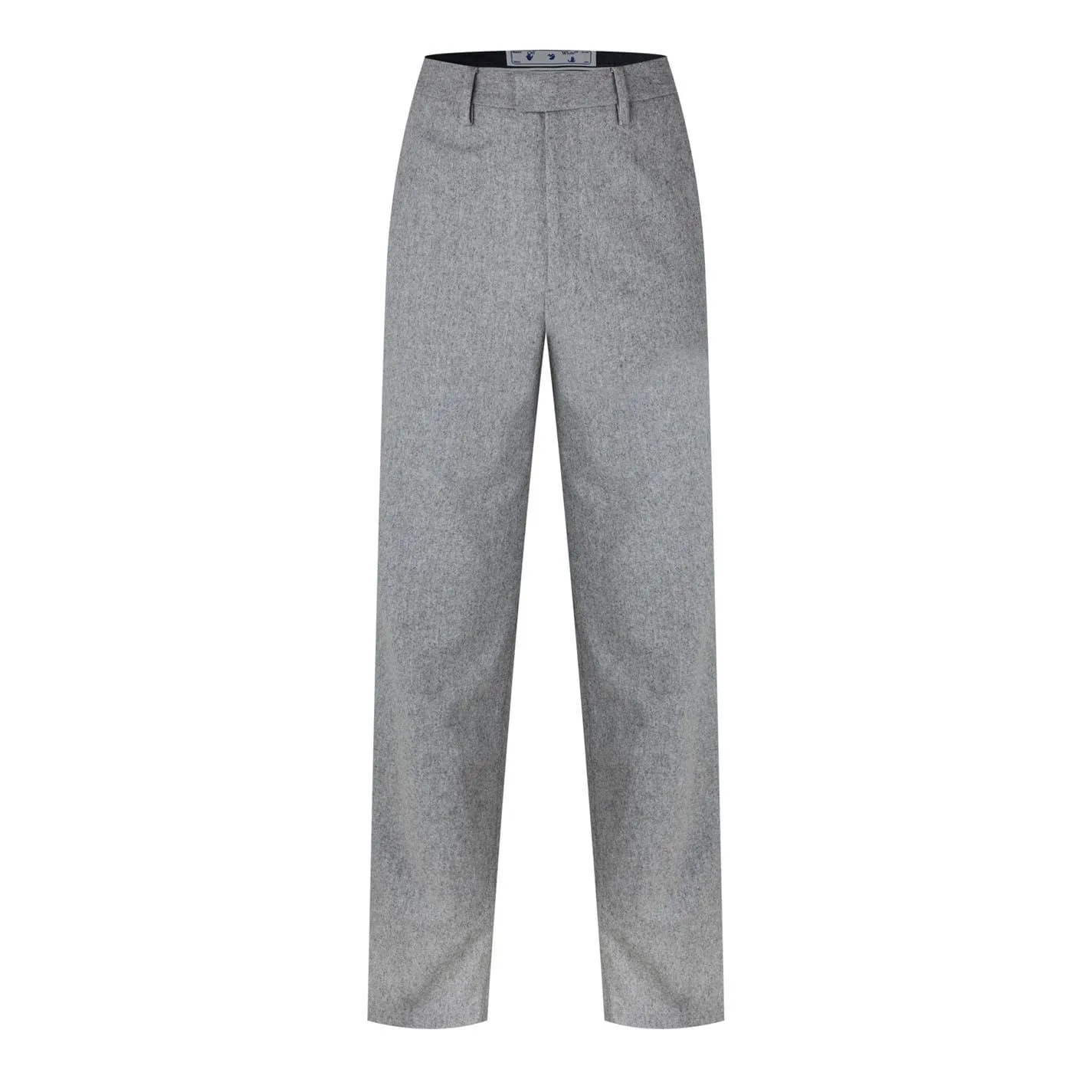 Mens Off White Regular Fit Straight Leg Trousers In Grey - Size X-Large - OFF-WHITE - FashionsVida