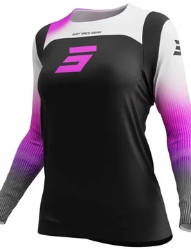 Maglia Moto Cross Enduro CONTACT HERA Nero Rosa Bianco taglia S - Shot - FashionsVida