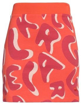 Minirock Damen Orange L Damen