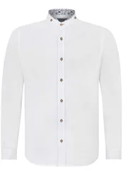 Trachtenhemd Alamo (weiss-blau, Gr. 3XL) von Classics für Herren, Oberteile, 100% Baumwolle