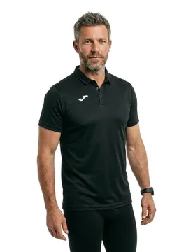 Hobby Short Sleeve Polo Black XL - Joma - FashionsVida