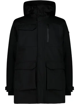 Man parka zip hood chaqueta impermeable insulada hombre Negro (48) - CMP - FashionsVida