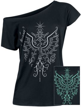 T-Shirt - Phönix - S bis 3XL - für Damen - Größe S - schwarz - Lizenzierter Fanartikel - Frauen - female