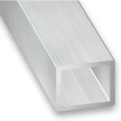 Tubo Rectangular Aluminio bruto 1 m