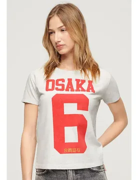 Maglietta A Maniche Corte Osaka Graphic Fitted Ice Marl 2XS