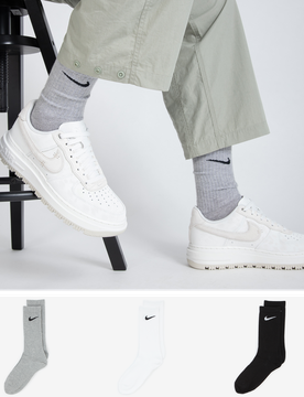 Chaussettes X3 Crew gris 43/46 unisex