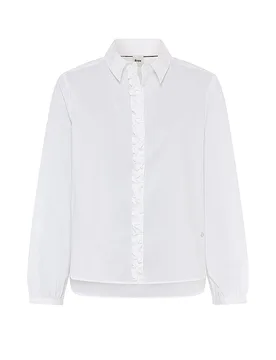 Brax Blouse VIC FRILL blanc 36 - Brax - FashionsVida