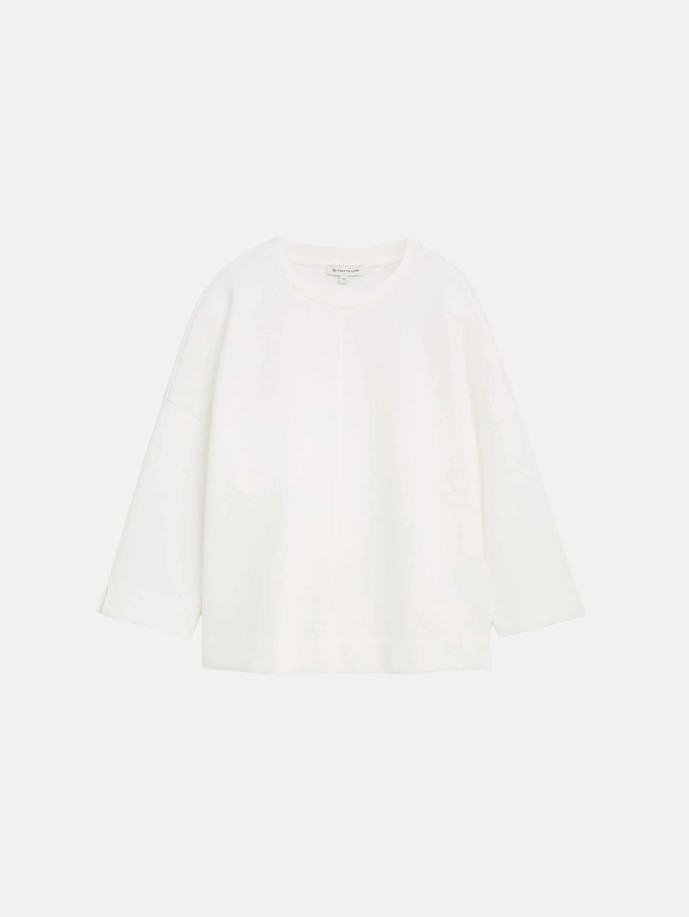 Sweatshirt mit 7/8-Arm Weiß XXL - Tom Tailor Casual - FashionsVida