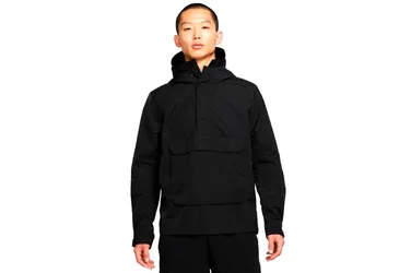 Hooded Anorak - Jacke-Windbreaker - schwarz - Herren - Size: L