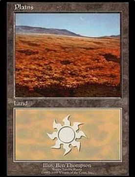 Plains (EURO Land Purple - Russia) Promotional Cards - Magic: The Gathering - FashionsVida