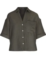 Camicetta FIORA verde scuro 36