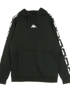 Felpa Cappuccio Uomo Authentic La Dawaz Black/black - Kappa - FashionsVida