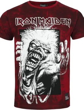 T-Shirt - EMP Signature Collection - S bis 3XL - Größe 3XL - dunkelrot - EMP exklusives Merchandise! - Unisex - unisex - Iron Maiden - FashionsVida