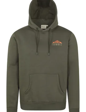 Mountain Grid Mens Hoodie - Green - Green - Size: M - Mountain Warehouse - FashionsVida
