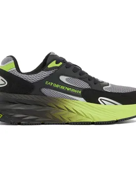 Ea7 Emporio Armani Baskets Crusher Sonic Mix Black / Smoked Pearl / Macaw Green EU 46 Homme