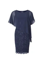 Cocktailkleid mit Überwurf female