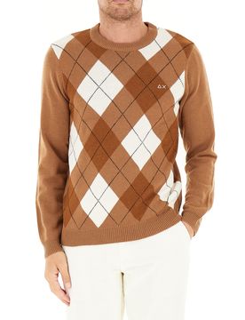 Maglione misto lana MARRONE CHIARO M