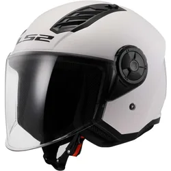 Casco Moto Jet OF616 AIRFLOW 2 SOLID Bianco taglia M