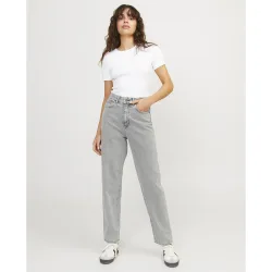 Jack & Jones - Vaqueros Lisbon mom fit de tiro alto de mujer