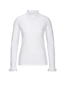 T-shirt à manches longues blanc M - Richroyal - FashionsVida