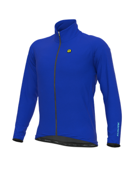 Giubbino invernale ciclismo antipioggia KLIMATIK GUSCIO RACING blu prussia