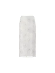 Richroyal Midi gonna bianco 36