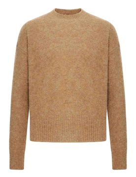 Maglione Girocollo In Lana Alpaca