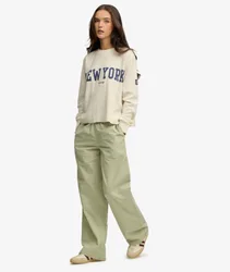 Superdry Damen Mini-karomuster Baumwollhose Yellow - Größe: 36