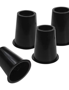 Möbelerhöher, 4 Stück schwarz