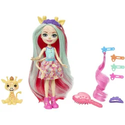 Muñeca con accesorios para peinar Glam Party Jirafa Mattel