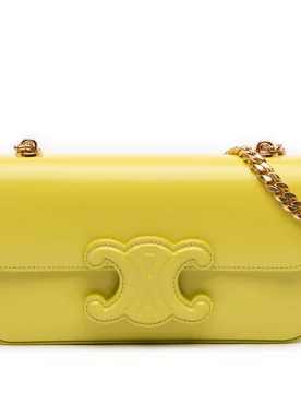 Shiny Calfskin Claude Chain Shoulder Bag - Celine - FashionsVida