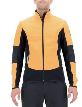 Sweat-shirt à Zip Venture Softshell Orange Fluo / Black / Anthracite 2XL - Uyn - FashionsVida