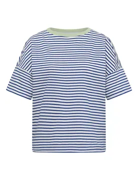 Triped T-hirt with Contrat female