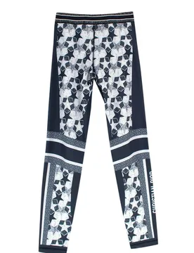Christian Navy 'Lucky Star' Printed Leggings - Dior - FashionsVida