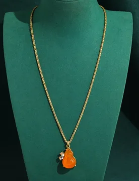 Charm Vintage Calabash Yellow Pendent Necklaces Glass Gold Color Mother's Day Jewelry Gift Brand 2026 Design Accessories - Aliexpress - FashionsVida