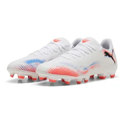 Chaussures De Football Future 8 Play Fg/ag White / Black / Glowing Red EU 42 1/2