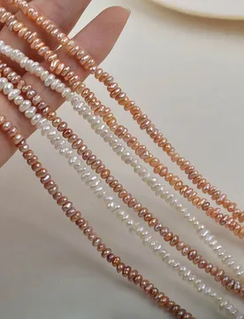 Mm Baroque Flat Beads Natural Freshwater Pearl Beads for Jewelry Making DIY Women Necklace Bracelet Accessories Semi-finished - Aliexpress - FashionsVida