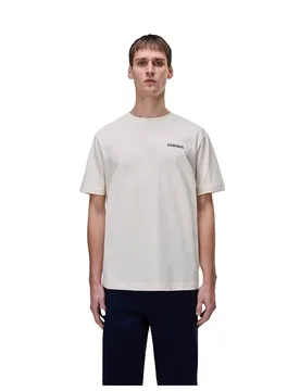 Maglietta A Maniche Corte Flint White Whisper XL - Napapijri - FashionsVida