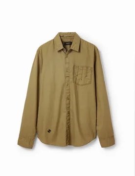 Chemise manches longues broderies GREEN S male - Desigual - FashionsVida